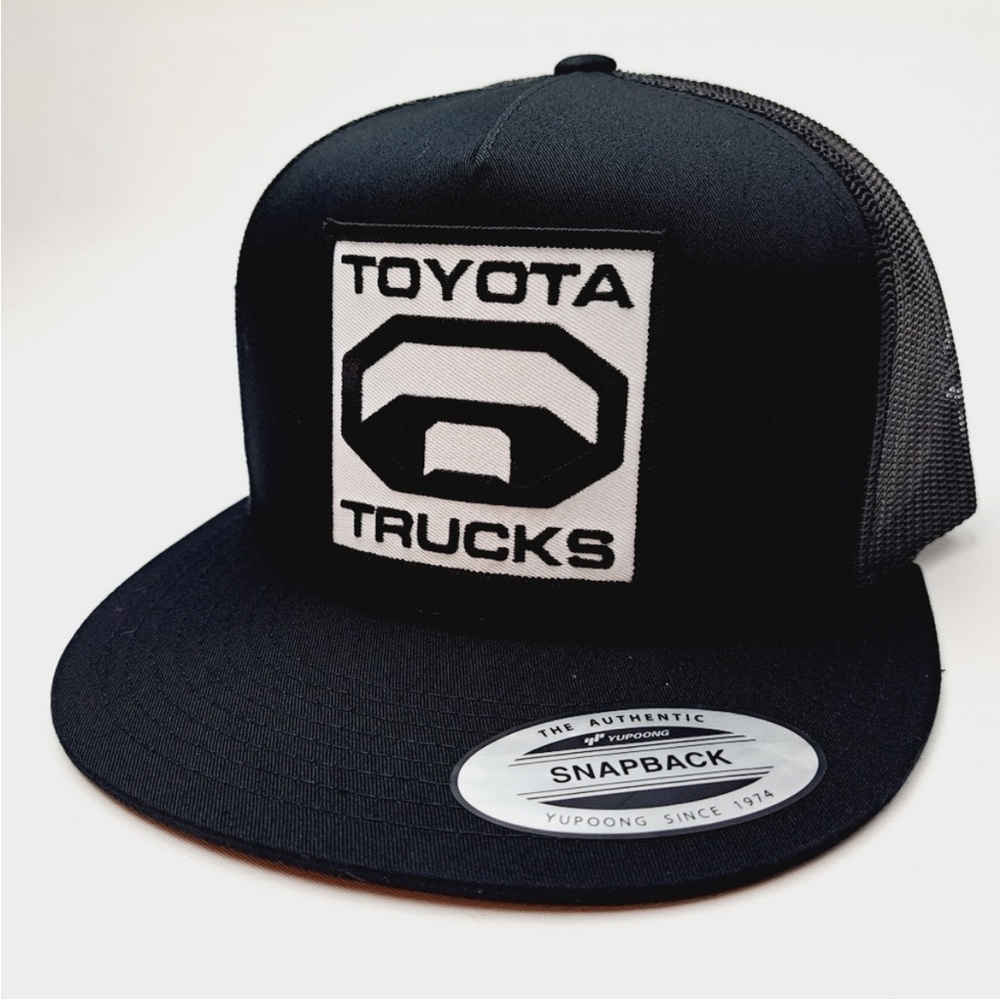 Trucks Embroidered Patch Flat bill Trucker Mesh Snapback Cap